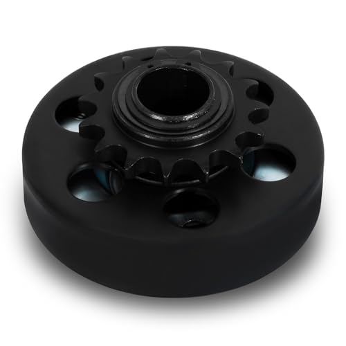 EBERTH Fliehkraftkupplung für Welle 25mm Ø, Kettenradkupplung für Ketten Typ 428#, Zahn-Fliehkraftkupplung, Zentrifugalkupplung Ritzel 15 Zähne #428, Go Kart, Pocket Bike, Quad, Motorrad, Dirt Bike