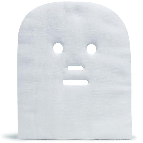 APPEARUS Pre-Cut Gauze Facial Masks – 100% Cotton, Breathable & Soft – Ideal for High Frequency, Mud, Clay, and Paraffin Treatments – Spa & Esthetician Use – 100 Count (DM101)