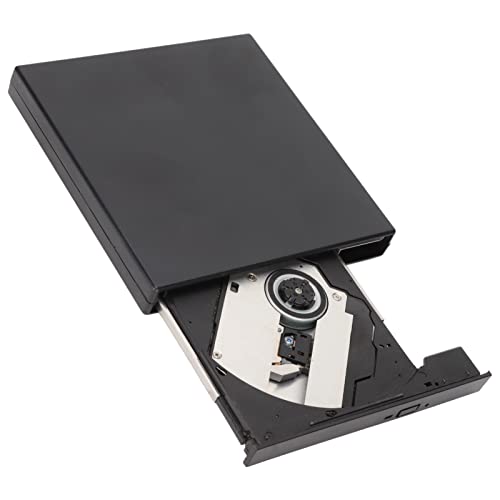 Externes DVD Laufwerk, DVD/CD Player, Stromversorgung Über USB, Unterstützung für Windows Betriebssysteme, Geräuscharm, Tragbares Mobiles Externes Optisches USB2.0 Laufwerk für Laptop, Mobilen PC