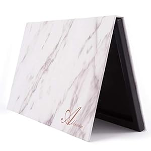 Allwon Paleta magnética Mármol Paleta de maquillaje vacía con espejo para la sombra de ojos Lápiz labial Blush Powder