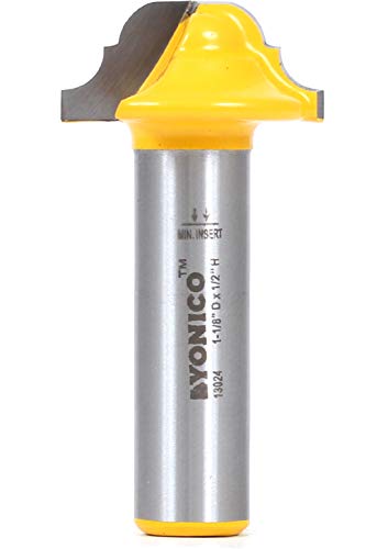 YONICO Double Roman Ogee Groove Router Bit (1-1/8