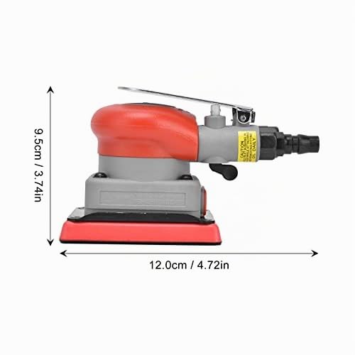 Estink Levigatrice Pneumatica Orbitale 75x100mm 10000rpm | In acciaio legato, per lavorazione legno, superficie quadrata