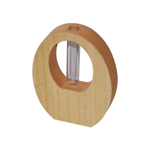 Image of CraftVatika Decorative Items for Home Decor, House Warming Gifts New Home, Wooden Flower Vase Pot for Living Room, Anniversary Wedding Return Birthday Gifts for Woman Man, Aesthetic Room Decor Items