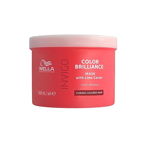 Wella Professionals Invigo Color Brilliance - Mascarilla Intensificadora del Color -Brillo y suavidad - Devuelve el color -Cabello grueso 500ml