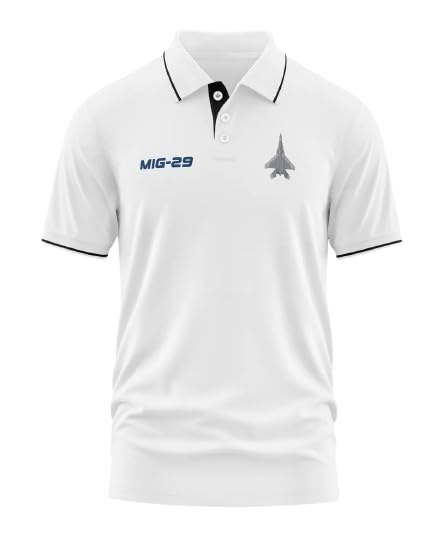 Image of WarriorWorld Men's Polo T-Shirt | 100% Pure Cotton 270 GSM | Fighter Aircraft Graphic | Aviation Style | Ideal for Pilots, Jet Fans & Streetwear.