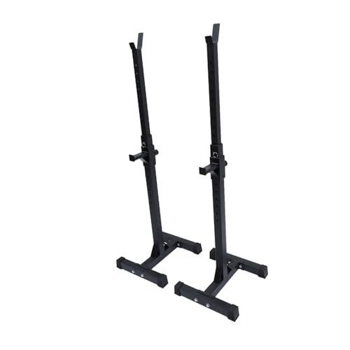 Yardwe Multifunctional Barbell Stand Steel Tube Rack Double Tube Shelf Barbell Holding Rack for Display