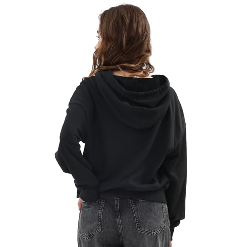 Chandail à capuche imprimé femme coupe ample Amazhiyu - 5