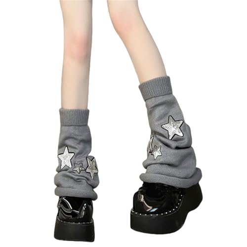 Image of Goth Leg Warmers Women Cute Y2k Harajuku Punk Rave Emo Grunge Winter