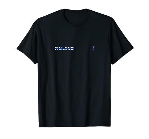 Flag Finland T-Shirt, Black