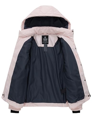 wantdo Women's Winter Coat Warm Puffer Jacket Lightweight Winter Jacket with Removable Hood3
