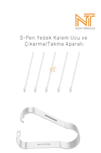 S-Pen Yedek Kalem Ucu ve Çıkarma/Takma Aparatı, 5 Adet, Samsung Galaxy ile Uyumlu