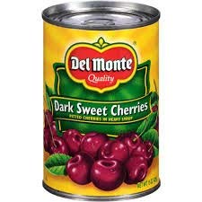 Dark Sweet Cherries (Pitted) in Heavy Syrup 15oz Can (Pack of 4)