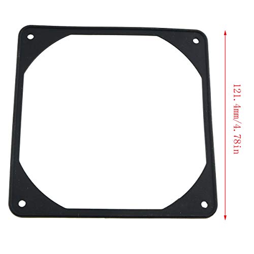 E-outstanding 4-Pack 120mm Rubber Shock Absorption Pads for 12cm Fans, Reduce Noise, Desktop Compatible