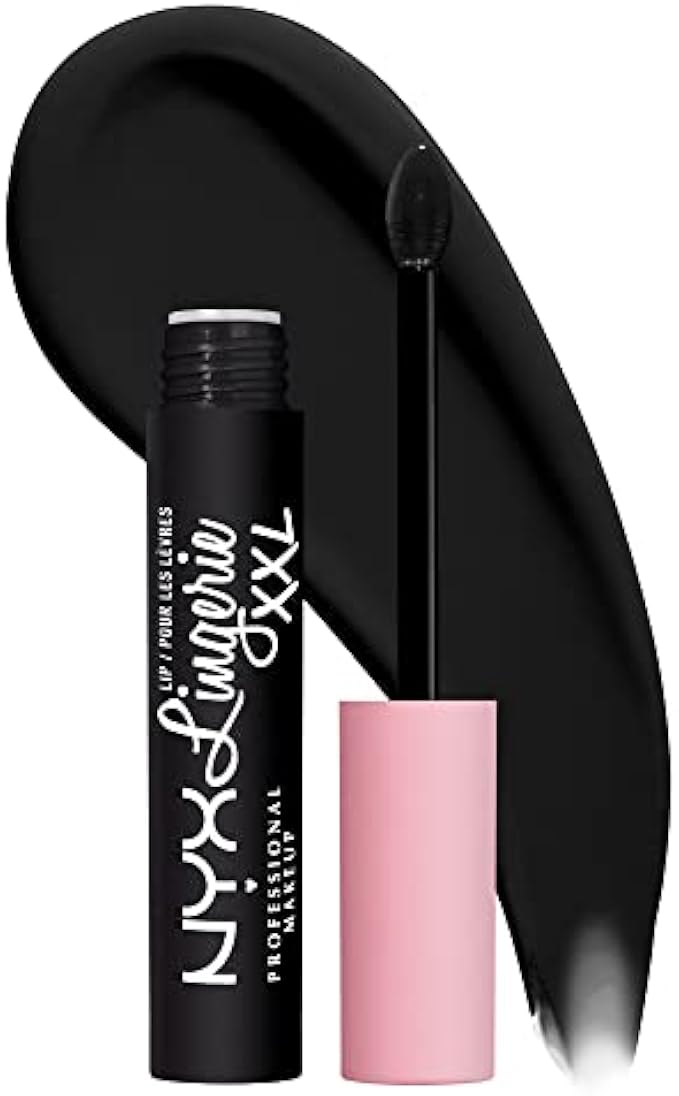 NYX PROFESSIONAL MAKEUP Lip Lingerie XXL Matte Liquid Lipstick - Naughty Noir (Black)