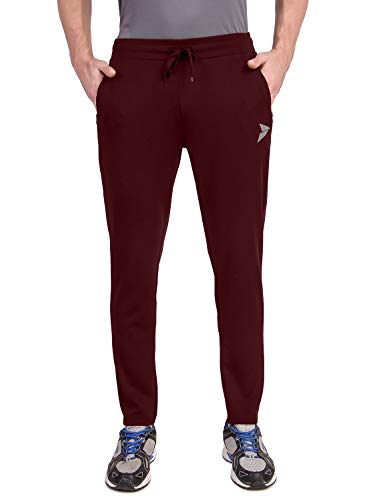Image of FITINC Athleisure Track Pants for Men| Lycra Slim Fit Mens Dryfit Track Pant with Concealed Zipper Pockets | Quick Dry Pant Style Lower for Men for Home & Workout