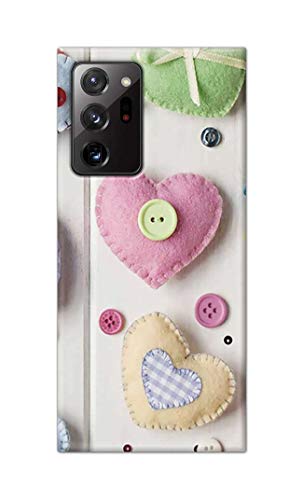 Image of PRINTFIDAA Heart Shape Hard Back Cover for Samsung Galaxy Note 20 Ultra (6.9 inch) Back Cover -(P6) KAT1010