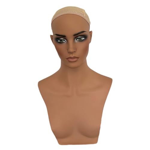 Tête de mannequin femme support présentoir perruque accessoires beauté PVC
