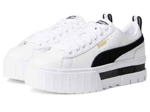 Image of PUMA Womens Mayze Flawless Lace Up Platform Sneakers Shoes Casual