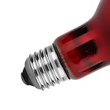 Yinhing Gadzia Lampa Grzewcza na podczerwień Zaawansowana żarówka Grzewcza UVA z Platerowanym Gniazdem Szkło Kwarcowe 50 W Idealna dla żółwi, Węży i ​​jaszczurek Miękkie światło do Ogrzewania Pod
