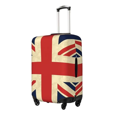 Uk Flag Travel Luggage Cover Suitcase Protector Washable Elastic Suitcase Cover Anti-Scratch Luggage Protector Medium Travel Suitcase Baggage Cover Fits 18-32 Inch Suitcase2
