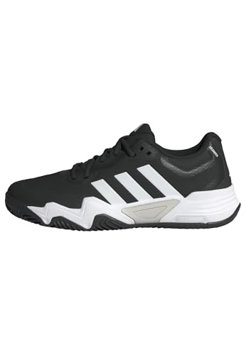 adidas Hombre Solematch Control 2 Clay Tennis Shoes, Core Black/Zero Metalic/Cloud White, 44 EU
