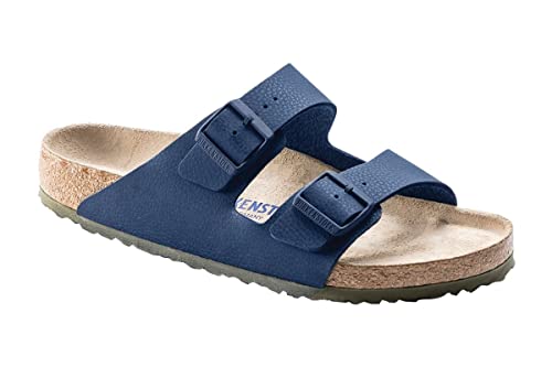 Birkenstock Unisex Arizona Soft Footbed Desert Soil Blue Birko-flor 43 R EU Women's 12-12.5 US/Men's 10-10.5 US