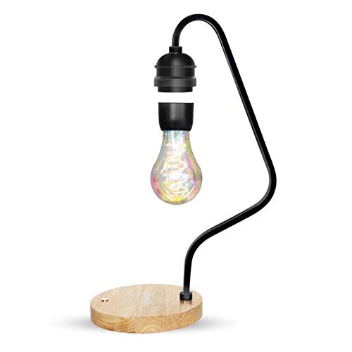 Preisvergleich Produktbild SDlamp Magnetische Levitating Nachtlicht, Schreibtisch Schwimmdock Birne, Wireless-Ladegerät Für Telefon, Kinder-Geschenk, Büro Study Tischdekoration