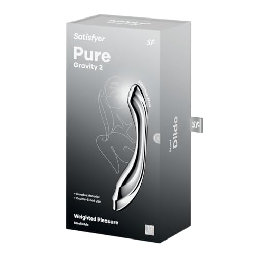 Gode en acier inoxydable Satisfyer Pure Gravity 2 ergonomique - 4