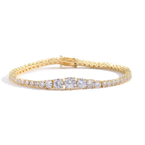 Bracelet de tennis classique pour mariage et tenues élégantes en diamant simulé