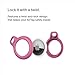 Belkin Apple AirTag Secure Holder with Key Ring - Durable, Scratch-Resistant Case with Open Face & Raised Edges - Protective AirTag Keychain Accessory for Keys, Pets, Luggage, & More - Pink