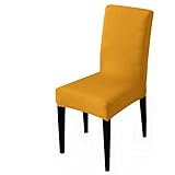 For Choice Funda de Silla de tamaño Universal Barato Gran Elasticidad Protector de Asiento Fundas de Silla de Asiento para Sala de Estar del Hotel-Mostaza, tamaño Universal