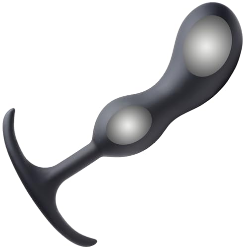 Plug prostatique lesté silicone premium XL noir plaisir intense