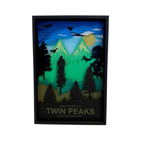Lampe Twin Peaks 3D Generico Strike3D rétro-éclairée USB