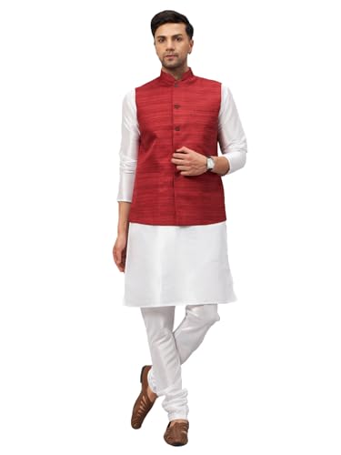 Image of VM Men's Jacket, Kurta and Pyjama Set
