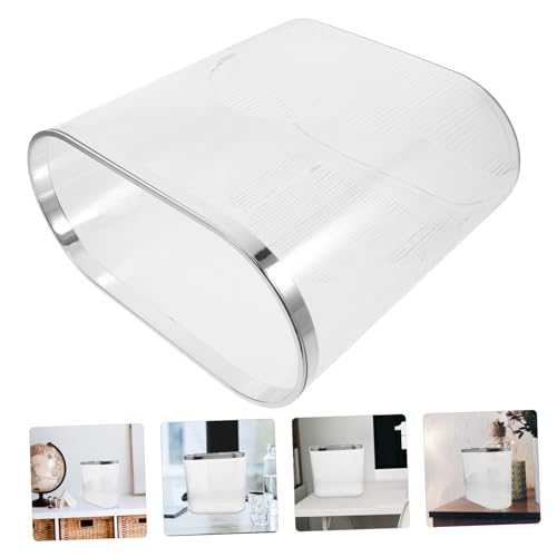 Cabilock bote de basura transparente rectangular para cocina miniatura 6
