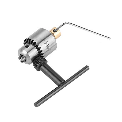 Quick-change Drill Chuck Drill Adapter Mini Drill Chuck Micro 0.3-4mm Taper Mounted Drill Chuck and Wrench w/Chuck Key Lathe Accessories