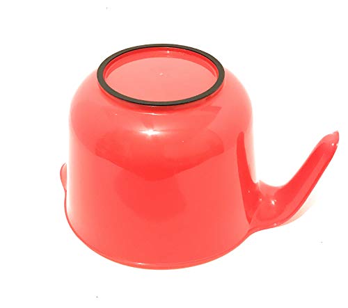 Tazón para mezclar rojo de 2 cuartos Cooking Concepts miniatura 2