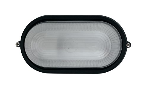 F.A.N. EUROPE Lighting I-IBIZA-S-NERO iluminación de techo Negro, White E27 Halógeno 42 W - Lámpara (Negro, White, Otro, Cepillado, Vidrio, White, E27)