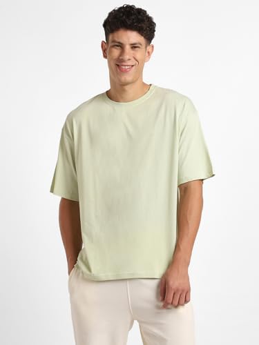 Image of Nobero Men's Oversized Graphic T-Shirt for Men | Soft Cotton | Drop Shoulder Relaxed Fit | Printed Casual Tshirt for Men