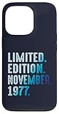Photo Gallery novembre 1977 anno 1977 retro 1977 vintage edizione limitata custodia per iphone 13 pro Photo Gallery novembre 1977 anno 1977 retro 1977 vintage edizione limitata custodia per iphone 13 pro