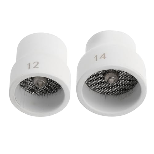 Garneck 2Pcs Ceramic Nozzle Cup for Welding Torch Cup Compatible with Welding Torch Accessories Durable Replacement Parts for Efficient Welding