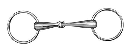 HKM 9866.0211 Snaffle Bit Solid Stainless Steel 16 mm, 16/beige, 60/115 weite - Image 3