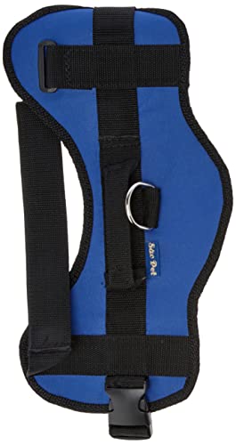 São Pet Mega Store TRITG5-15 Peitoral e Guia Triton Macho N5, Preto/Azul, 16 x 62 x 70-90 cm