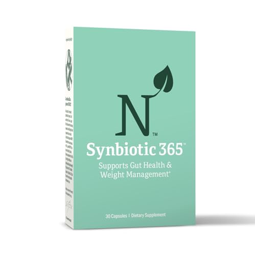 Nature M.D. Synbiotic 365 Triple Action Prebiotics and Probiotics for Women & Men | Supplement with B Vitamins Biotin & Niacin | Gluten Free Non-GMO & Vegan | 20 Billion CFU | 30 Servings