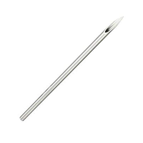Bodyjewelryonline 20G Body Piercing Needle, Eo Gas Sterilized, Sharp Tip, Stamped Date [Sterilization/Expiration], Surgical Stainless Steel, Standard Length Loop Bar, Fits Piercing [Machine/Tubes] #TOP6