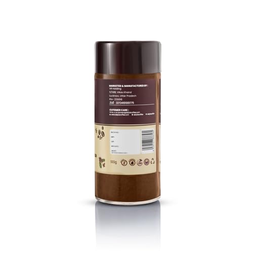 Image of Dalyla Premium Classic Instant Coffee 200 G (100g x 2) | 100% Pure Coffee Blend with Rich Aroma | Arabica-Robusta Blend | Medium-Dark Roast | Glass Jar