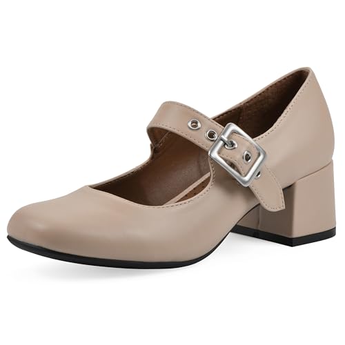 WHITE MOUNTAIN Women's Lasso Mary Jane Block Heel