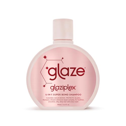 glaze Super Bond Building Shampoo – Strengthens & Repairs Hair, Tames Frizz, Boosts Shine, and Gently Cleanses – 6.4 oz