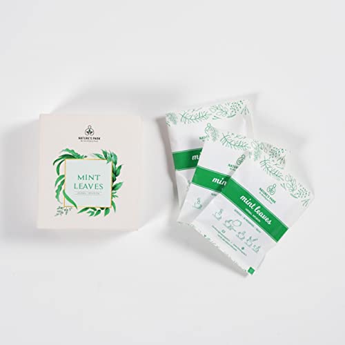 Image of Nature's Park Mint Leaves, Rose Petals and Chamomile Herbal Infusion (Pyramid Infusion TeaBags-5) Pack of 3