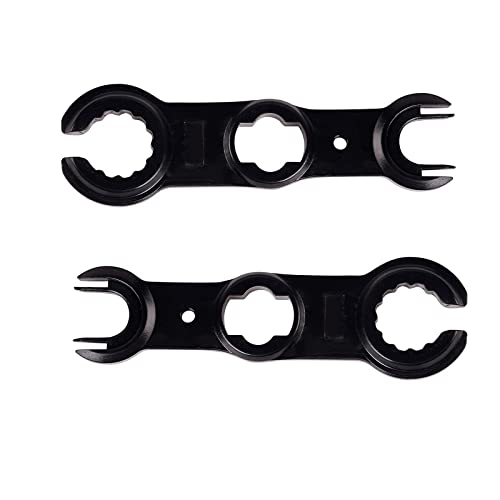 HDKAJL Juego de 2 Piezas Llaves MC4, Herramienta de Desconexión de Conectores Solares, Llave para Cables de Paneles Solares, Llave para Conectores y Conjuntos de Cables Fotovoltaicos (Negro)